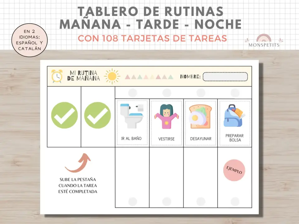 Tabla de hábitos para niños - Claves para una rutina real